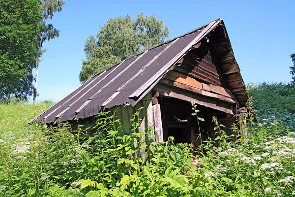 Vecchia Casa Legno Campagna — Foto Stock