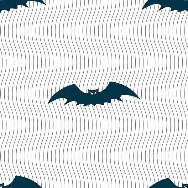 Σύμβολο Του Εικονιδίου Bat Χωρίς Ραφή Μοτίβο Γεωμετρική Υφή Εικόνα — Φωτογραφία Αρχείου