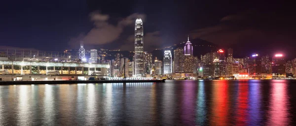 Ocean Terminal Tsim Sha Tsui Met Skyline Van Stad Van — Stockfoto