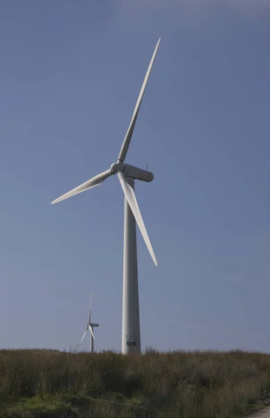 Wind Farm Turbines País Gales Portugal — Fotografia de Stock
