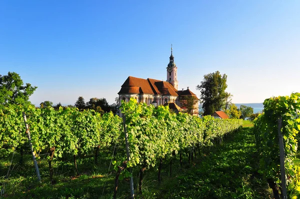 Église Baroque Monastère Birnau Bord Lac Constance — Photo