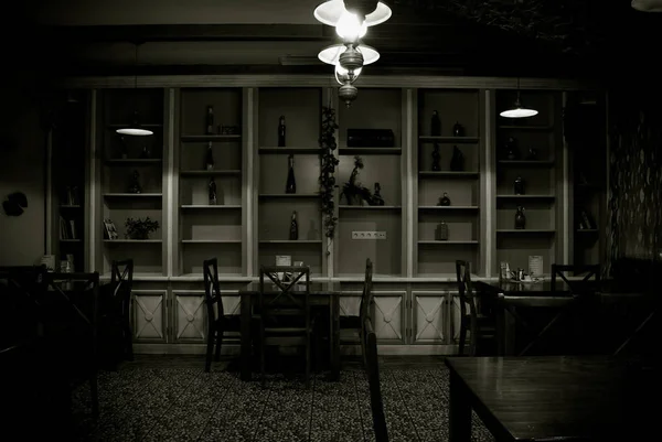 Interior Pequeño Restaurante — Foto de Stock