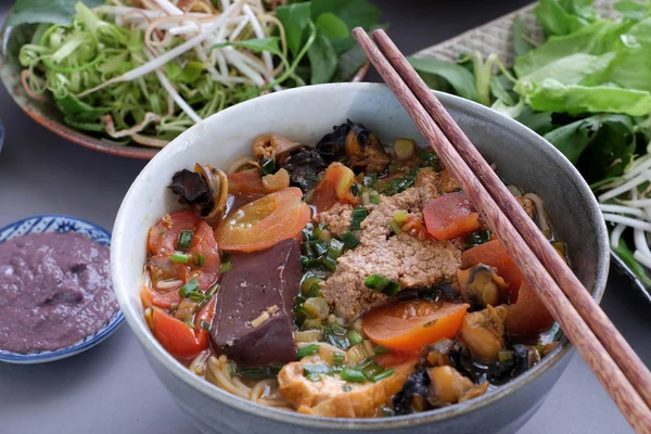 Nourriture Vietnamienne Pain Rieu Pain Canh Est Populaire Cuisine Rue — Photo