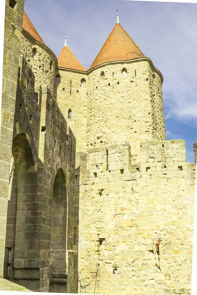 Carcassonne Citadel Fortress Palace Viscount Trankaveley — Stock Photo, Image