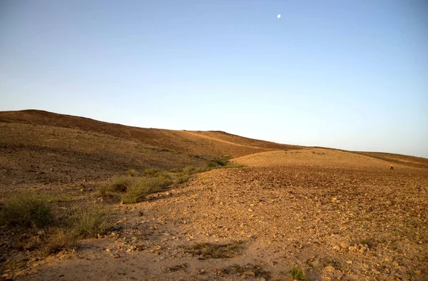 Похід Каменю Пустелі Гірський Краєвид Ізраїлю — стокове фото