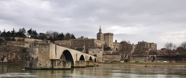 Pont Saint Benezet Ook Bekend Als Pont Avignon Een Bekende — Stockfoto