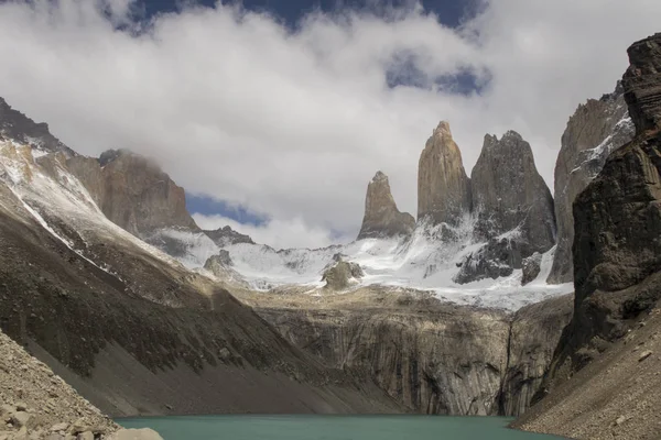 Torres Del Paine Στη Νότια Αμερική — Φωτογραφία Αρχείου