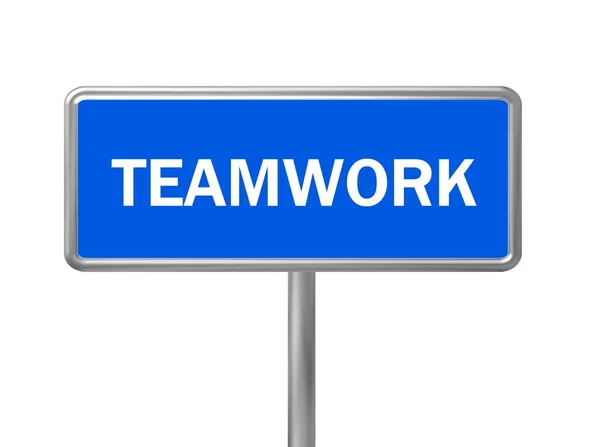 Zeichen Teamwork Digitale Illustration — Stockfoto