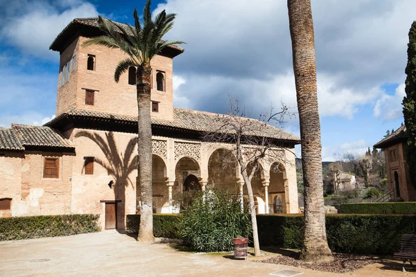 Torre Las Damas Jardines Del Partal Alhambra — Foto de Stock