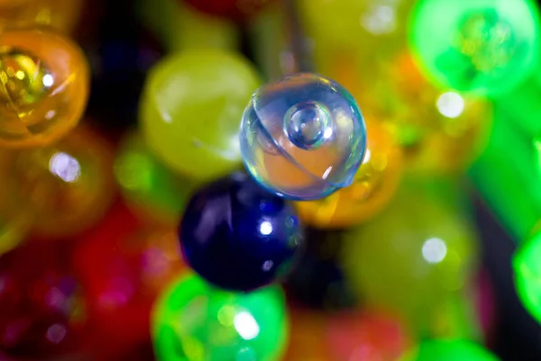 Colorful Plastic Stirrer Abstract Close View — 스톡 사진