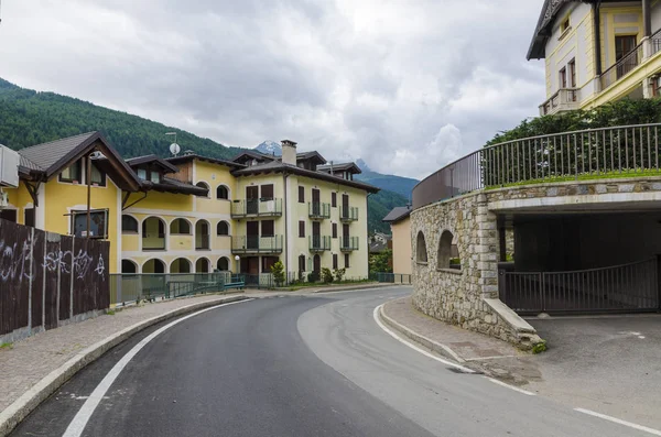 Ponte Legno Italie Rues Maisons — Photo