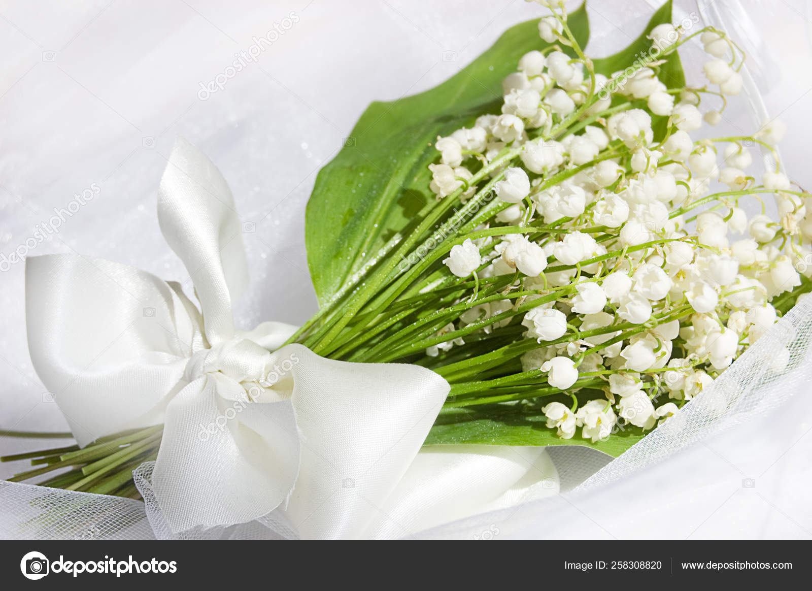Wedding Lily Valley Bouquet — Stock Photo © YAYImages 258308820