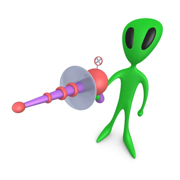 Computer Generated Image Alien Lasergun — Stock Photo, Image