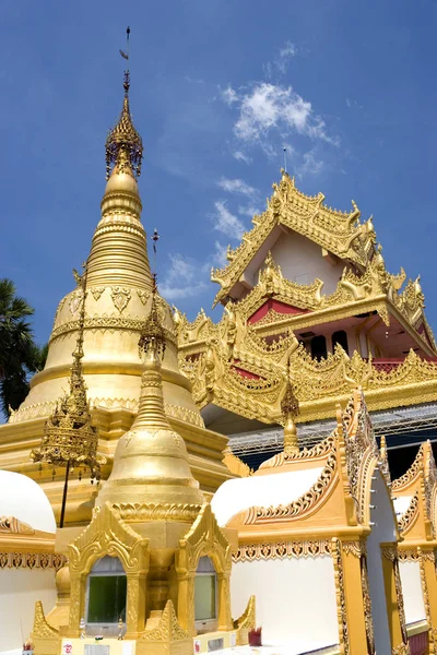 Imagen Templo Budista Birmano Centenario — Foto de Stock