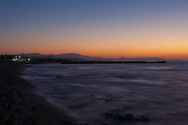 Zonsondergang Middellandse Zee Zonsondergang — Stockfoto