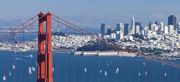 Panorama San Franciska San Francisco Bay — Stock fotografie