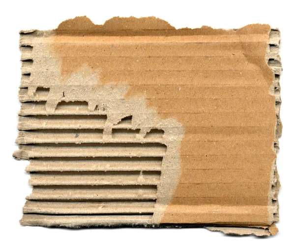 Brown Corrugated Cardboard Sheet Background — Stock Photo, Image