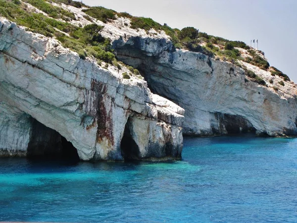 Grottor Zakynthos Grekland — Stockfoto