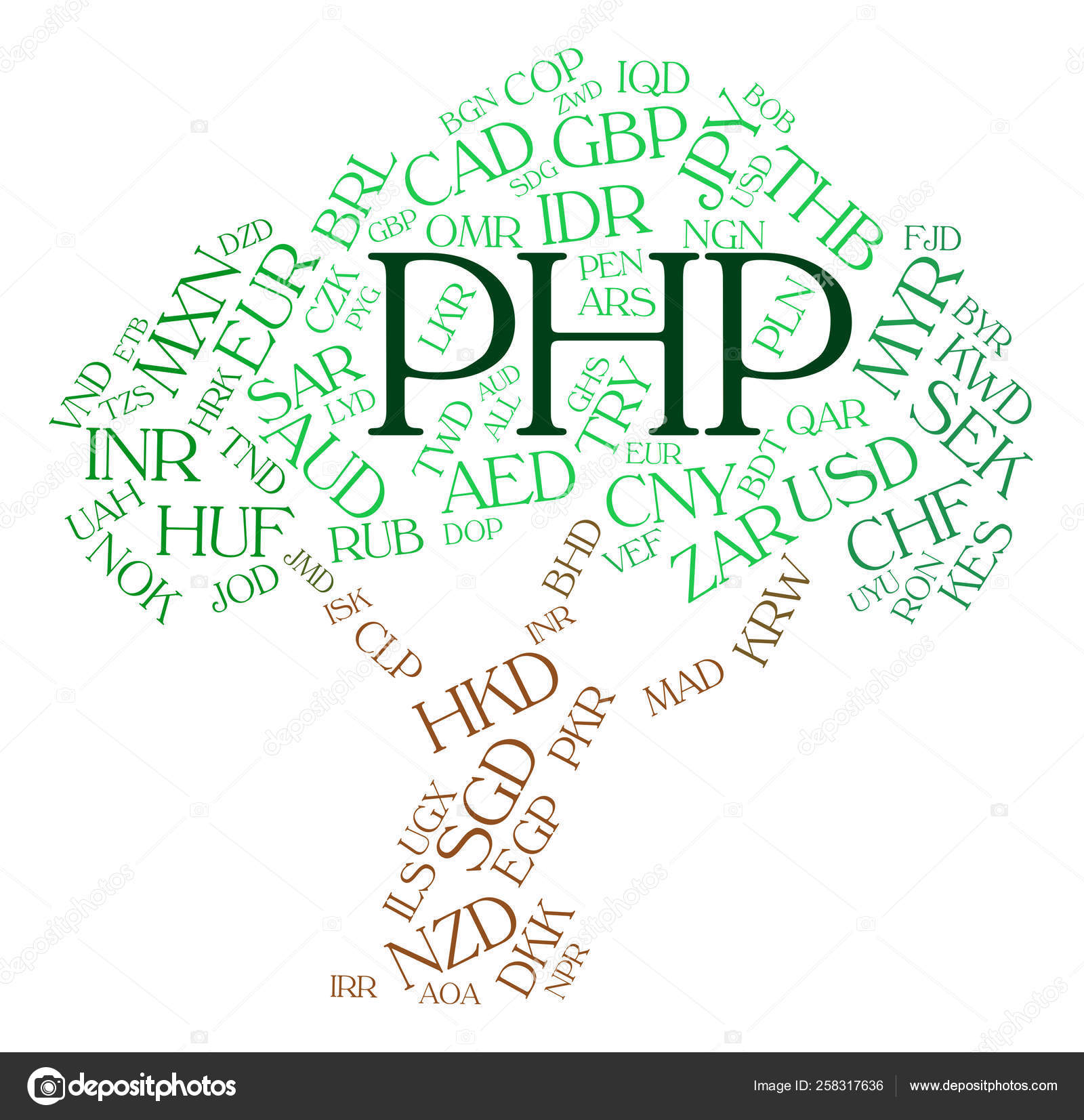 Php Currency Indicating Exchange Rate Market Stock Photo - 