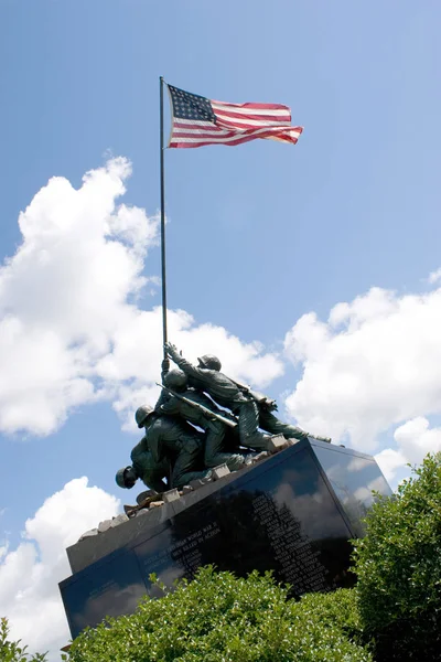 Részlet Iwo Jima Memorial Szobor Található New Britain Connecticut — Stock Fotó