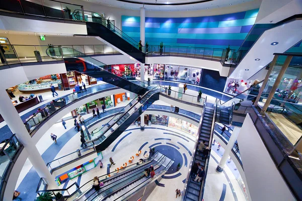 Modern Shopping Mall Interior Busy Sale Time — Stock Photo, Image