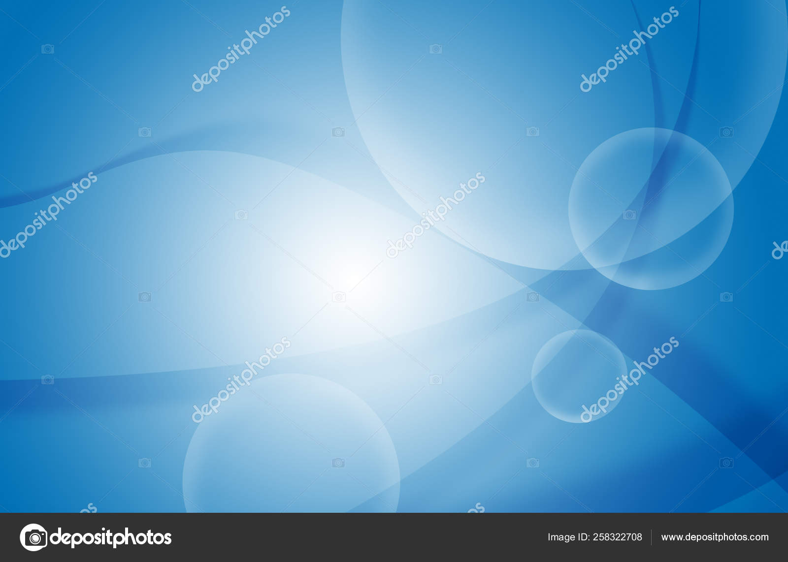 蓝色抽象线条和圆的背景 图库照片 C Yayimages