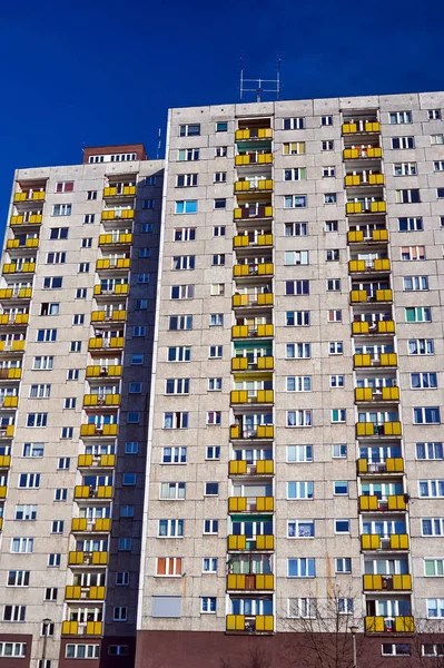 Facade Residential High Rise Building Poznan — Stock Photo, Image