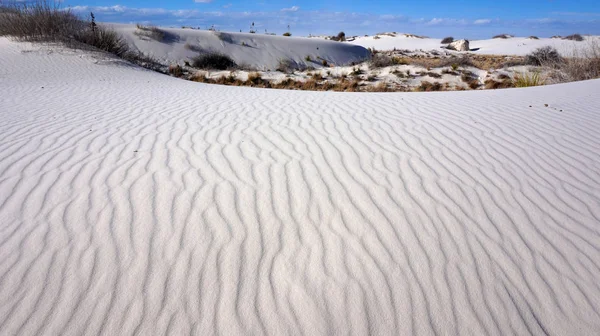 白沙沙漠位于新墨西哥州的图拉罗萨盆地 — 图库照片