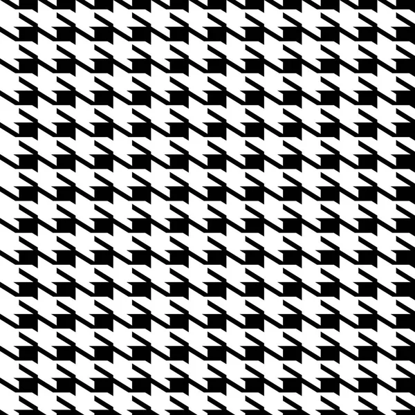 Černé Bílé Bezešvé Houndstooth Opakující Vzorek Pozadí Tkaniny — Stock fotografie