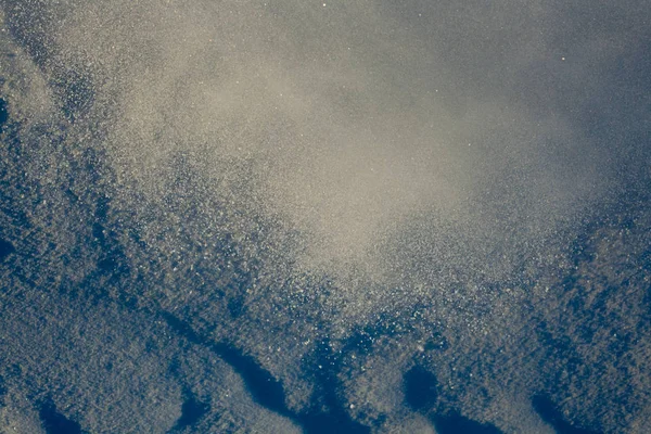 Çığ Anına Yaklaşan Toz Kar Bulutu — Stok fotoğraf