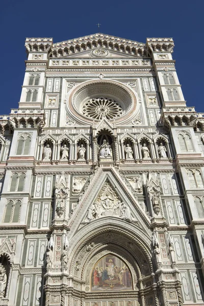 Gyönyörű Homlokzata Bazilika Santa Maria Del Fiore Ban Firenze Olaszország — Stock Fotó