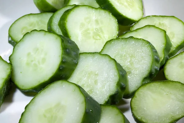 Frische Gurken Aus Nächster Nähe — Stockfoto