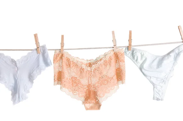 Colored Bras Panties Drying Clothesline Stock Photo by ©YAYImages