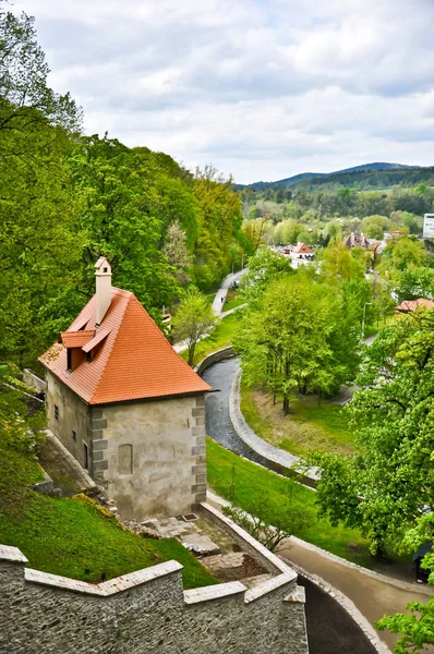 One Orang Roof Amoung Nature Prague — Stock Photo, Image