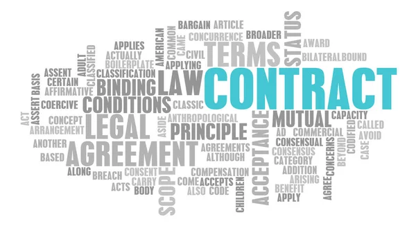 Contrat Droit Des Affaires Aux Termes Accord — Photo