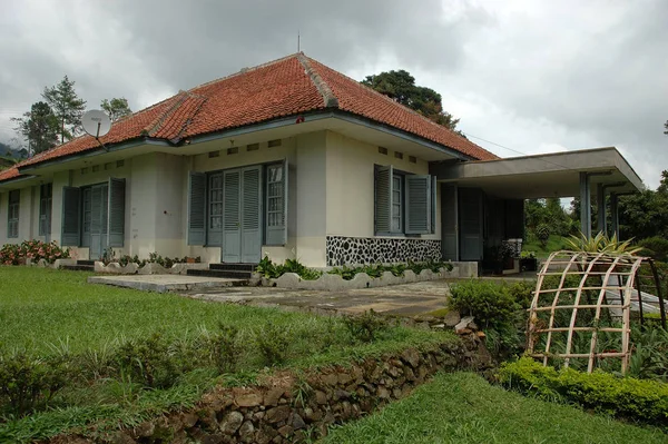 Casa Del Aldeano Plantación Patuha Oeste Java Indonesia — Foto de Stock