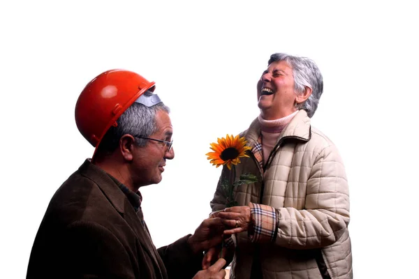 Feliz Belo Casal Maduro — Fotografia de Stock