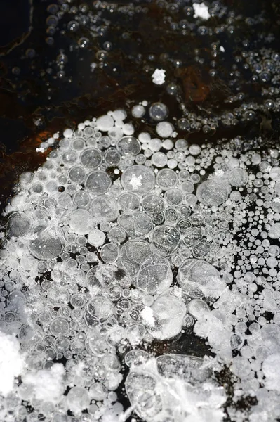 溶けた氷のクローズアップ背景 — ストック写真