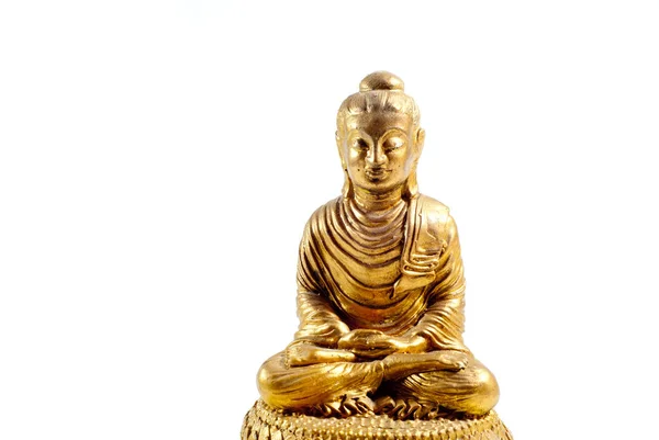 Buddha Statue Auf Weißem Hintergrund — Stockfoto