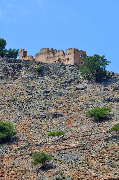 Reisfotografie Vesting Ruïnes Het Eiland Kreta Griekenland — Stockfoto