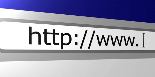 World Wide Web Browser Adresszeilendetails — Stockfoto