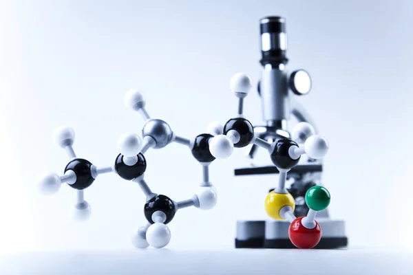 Construção Molecular Conceito Químico Moderno Brilhante — Fotografia de Stock