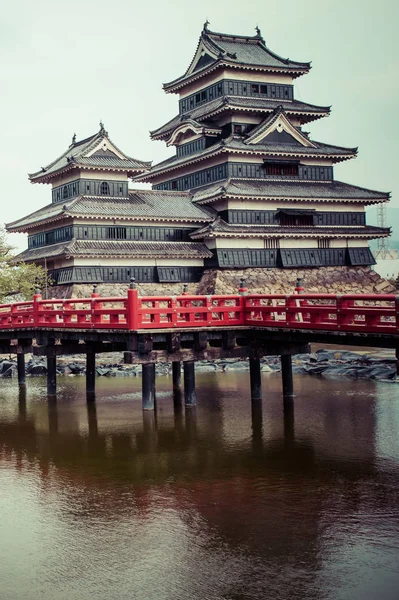 Ματσουμότο Όμορφο Μεσαιωνικό Κάστρο Στην Μικρασιατικής Παραλίας Του Honshu Ιαπωνια — Φωτογραφία Αρχείου