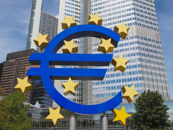 Evropská Centrální Banka Frankfurtu Nad Mohanem Německo — Stock fotografie