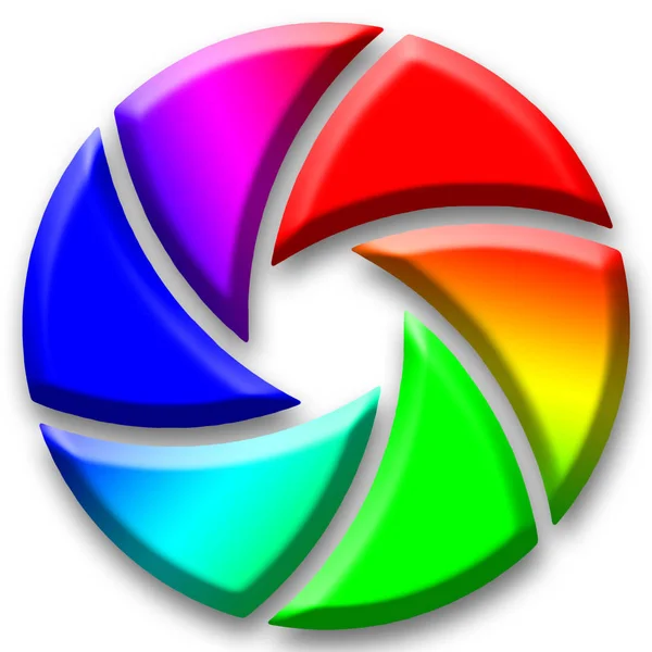 Diafragma Abertura Color Como Una Rueda Color —  Fotos de Stock