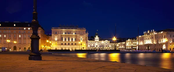 Vista Piazza Unit Italia Trieste Itália — Fotografia de Stock