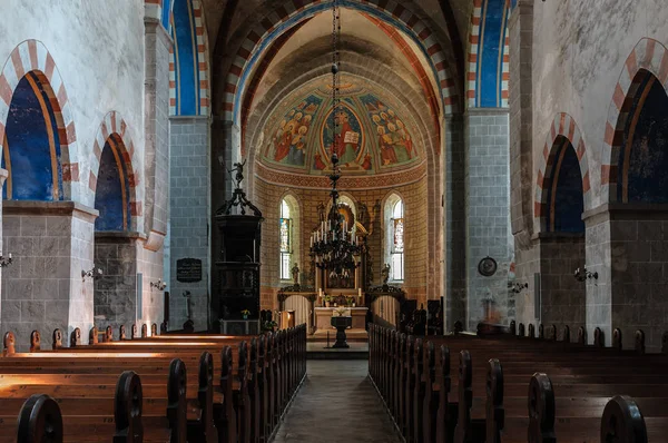 Piękne Wnętrze Klasztoru Cystersów Kloster Zinna Pobliżu Jterborg Brandenburgia — Zdjęcie stockowe