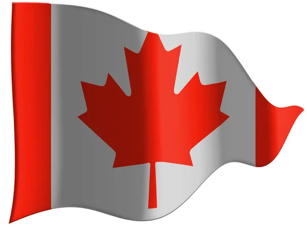 Kanada Kanadensisk Flagga Textur Bakgrund — Stockfoto