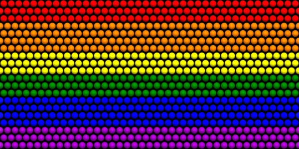 Image Drapeau Lgbt Avec Effet Sphères — Photo