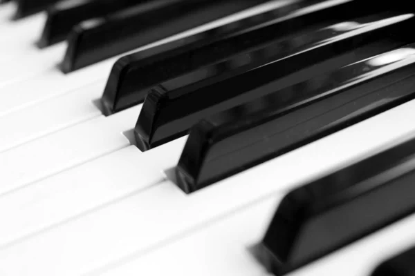 Fechar Teclas Piano — Fotografia de Stock
